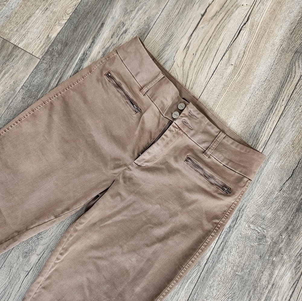Khaki Trousers, Ankle, Skinny